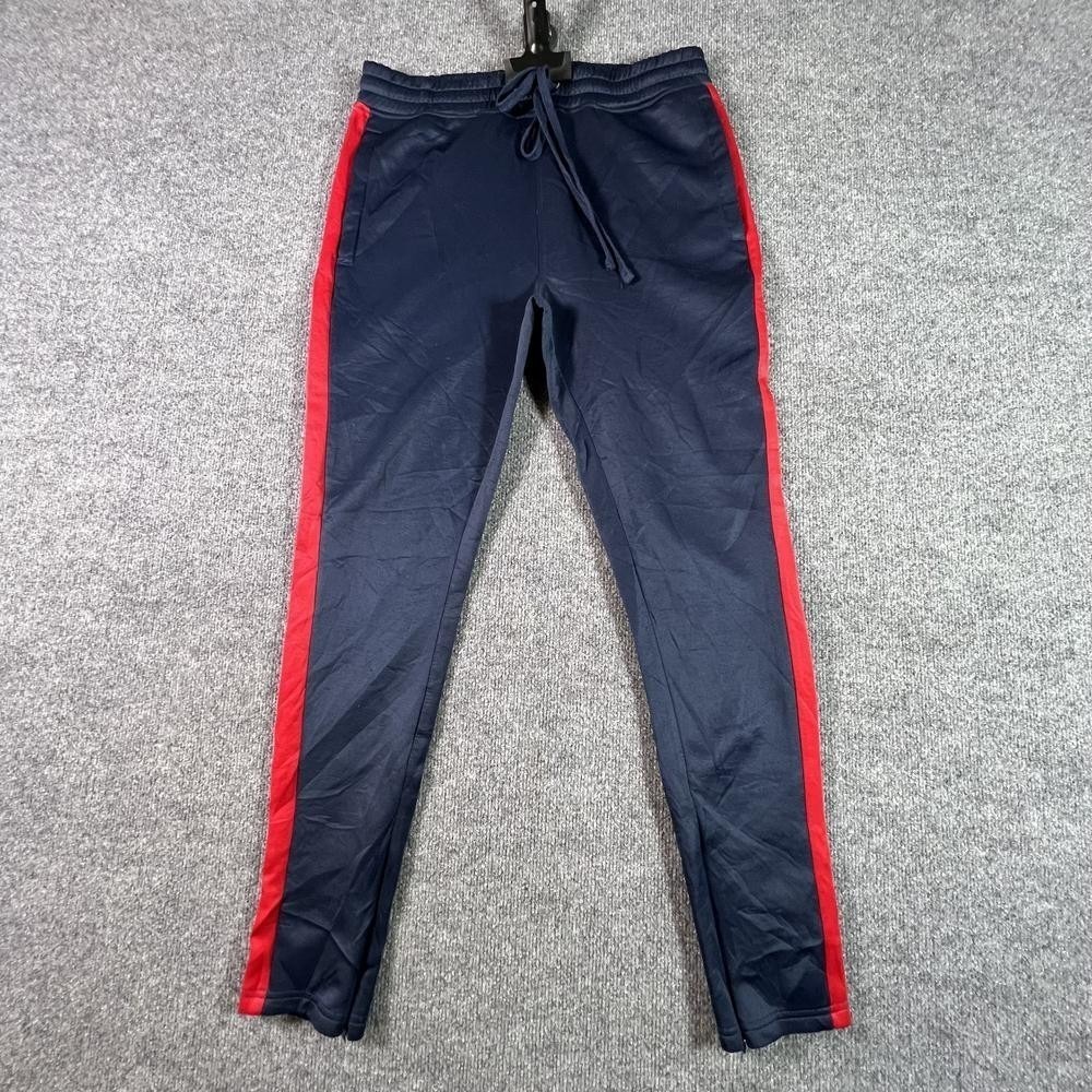 Rebel Minds Track Pant Men's L Blue Polyester Tapered Running Training Stretch
